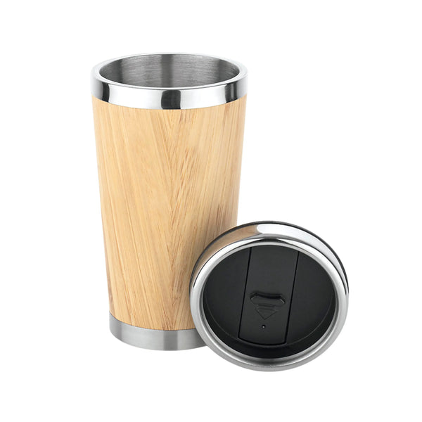 BambooAura 450 | Vaso Térmico Inox con Tapa Deslizante