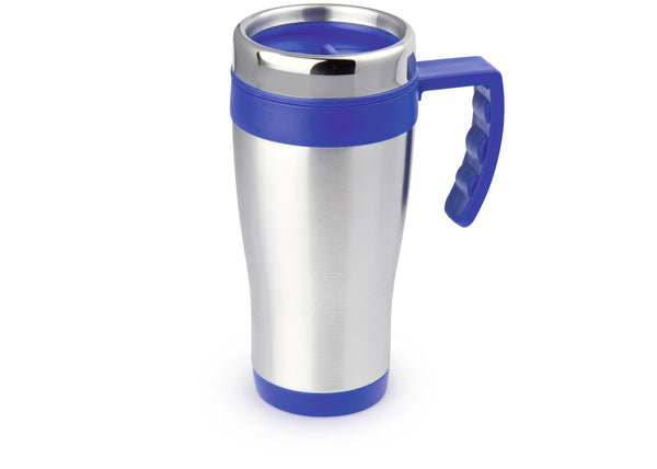 TravelGrip Inox 400 | Mug Viajero con Asa y Tapa