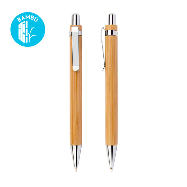 Senda Bamboo Click — Bolígrafo Ecológico Retráctil