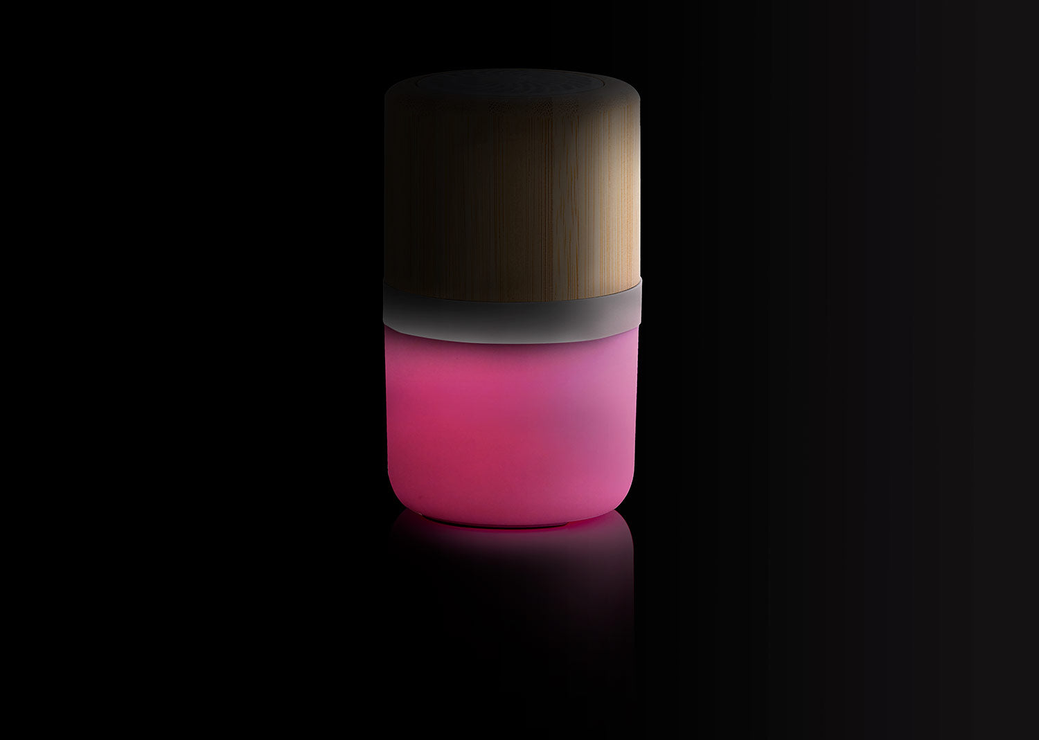 Parlante Bambú Bluetooth LED