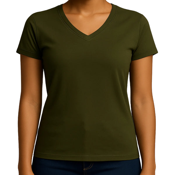 Camiseta Mujer Cuello V