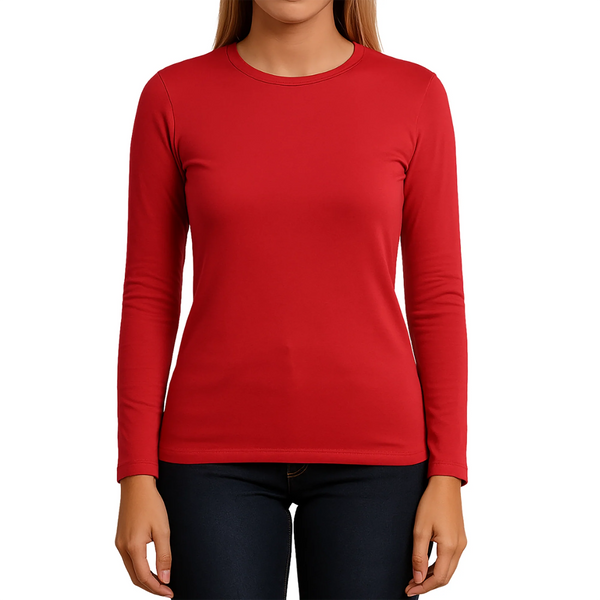 Blusa Manga Larga Stretch
