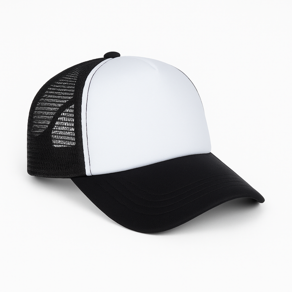 Gorra Trucker Clásica con Frente Blanco
