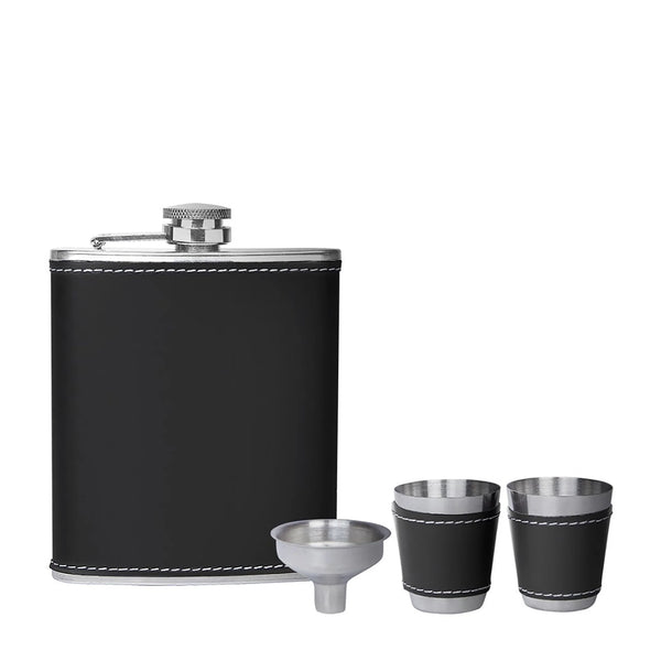 Set Licorera Acero Curpiel