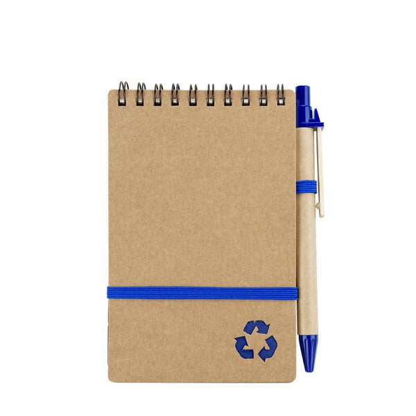 Libreta Ecológica con Bolígrafo Cartón A6