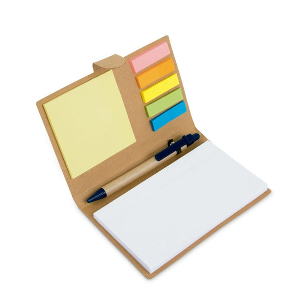 Set Ecológico con Libreta, Notas Adhesivas y Bolígrafo